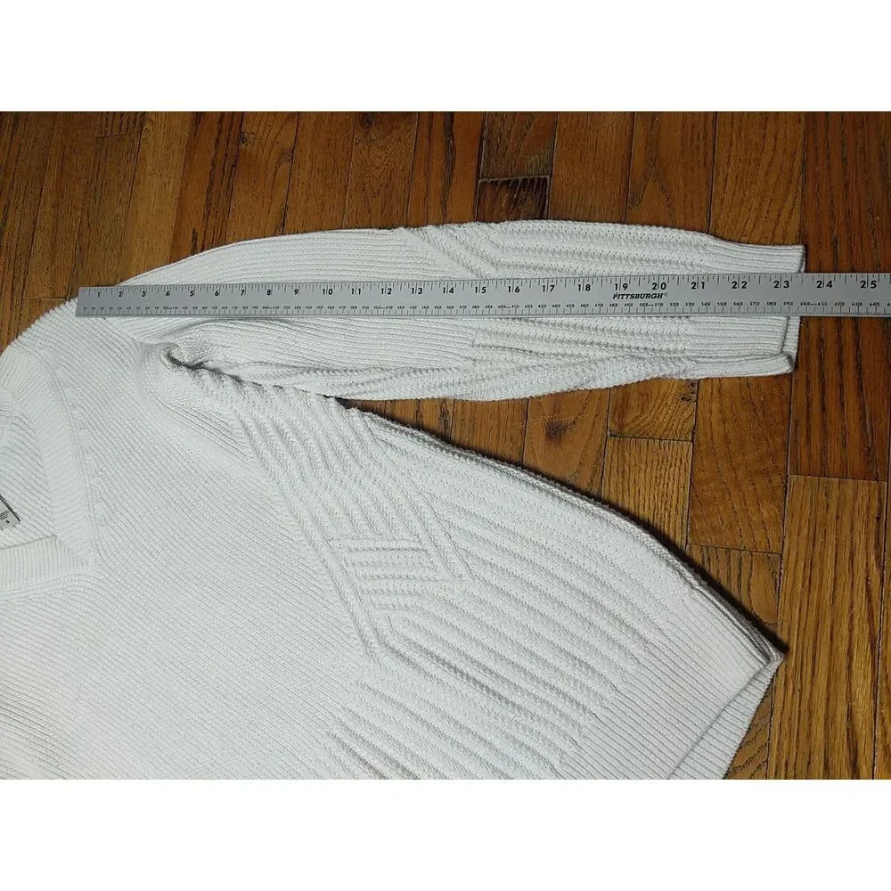 Athleta Teton‎ Vneck Chunky Knit Sweater Small Grey